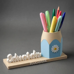 Personalisierter Stiftehalter mit Name – Bleistift Design